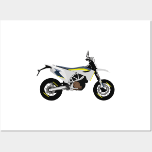 Motorcycle Husqvarna Supermoto 701 Posters and Art